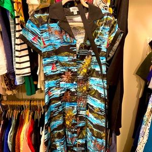 sailboat dress from Unique Vintage! Belt included